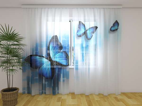 Maßanfertigung Fotogardinen "Wind" Vorhang 3D Fotodruck Foto-Vorhang 